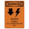 Signmission OSHA Sign, Buried Cable Call, 10in X 7in Rigid Plastic, 7" W, 10" L, Portrait, OS-WS-P-710-V-13000 OS-WS-P-710-V-13000 - alternate 1